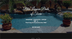 Desktop Screenshot of bluelagoonpoolsoftexas.com